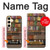S3154 本棚 Bookshelf Samsung Galaxy S24 バックケース、フリップケース・カバー