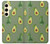 S3285 アボカドパターン Avocado Fruit Pattern Samsung Galaxy S24 バックケース、フリップケース・カバー