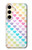 S3499 カラフルなハート柄 Colorful Heart Pattern Samsung Galaxy S24 バックケース、フリップケース・カバー