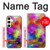 S3677 カラフルなレンガのモザイク Colorful Brick Mosaics Samsung Galaxy S24 バックケース、フリップケース・カバー