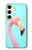 S3708 ピンクのフラミンゴ Pink Flamingo Samsung Galaxy S24 バックケース、フリップケース・カバー