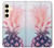 S3711 ピンクパイナップル Pink Pineapple Samsung Galaxy S24 バックケース、フリップケース・カバー