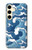 S3751 波のパターン Wave Pattern Samsung Galaxy S24 バックケース、フリップケース・カバー