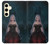 S3847 リリス 花嫁 ゴシック女 スカル死神 Lilith Devil Bride Gothic Girl Skull Grim Reaper Samsung Galaxy S24 バックケース、フリップケース・カバー