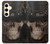 S3852 スチームパンクな頭蓋骨 Steampunk Skull Samsung Galaxy S24 バックケース、フリップケース・カバー