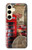 S3856 ヴィンテージ ロンドン ブリティッシュ Vintage London British Samsung Galaxy S24 バックケース、フリップケース・カバー