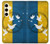 S3857 平和鳩 ウクライナの旗 Peace Dove Ukraine Flag Samsung Galaxy S24 バックケース、フリップケース・カバー