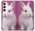 S3870 かわいい赤ちゃんバニー Cute Baby Bunny Samsung Galaxy S24 バックケース、フリップケース・カバー