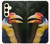 S3876 カラフルなサイチョウ Colorful Hornbill Samsung Galaxy S24 バックケース、フリップケース・カバー