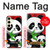 S3929 竹を食べるかわいいパンダ Cute Panda Eating Bamboo Samsung Galaxy S24 バックケース、フリップケース・カバー
