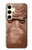 S3940 レザーマッドフェイスグラフィックペイント Leather Mad Face Graphic Paint Samsung Galaxy S24 バックケース、フリップケース・カバー