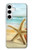 S1117 ビーチのヒトデ Starfish on the Beach Samsung Galaxy S24 Plus バックケース、フリップケース・カバー