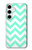 S1723 ミントシェブロンジグザグ Mint Chevron Zigzag Samsung Galaxy S24 Plus バックケース、フリップケース・カバー
