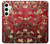 S2414 赤開花アーモンドの木 フィンセント・ファン・ゴッホ Red Blossoming Almond Tree Van Gogh Samsung Galaxy S24 Plus バックケース、フリップケース・カバー
