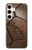 S2661 ヴィンテージレザーサッカーグラフィックプリント Vintage Soccer Football Graphic Samsung Galaxy S24 Plus バックケース、フリップケース・カバー