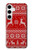 S2835 クリスマス トナカイ パターン Christmas Reindeer Knitted Pattern Samsung Galaxy S24 Plus バックケース、フリップケース・カバー