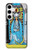 S2837 タロットカード 女教皇 The High Priestess Vintage Tarot Card Samsung Galaxy S24 Plus バックケース、フリップケース・カバー