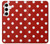 S2951 赤の水玉 Red Polka Dots Samsung Galaxy S24 Plus バックケース、フリップケース・カバー
