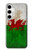 S2976 ウェールズサッカー Wales Football Soccer Red Dragon Flag Samsung Galaxy S24 Plus バックケース、フリップケース・カバー