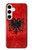 S2982 アルバニアサッカー Albania Football Soccer Red Flag Samsung Galaxy S24 Plus バックケース、フリップケース・カバー