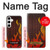 S2988 火災ラリー車のタイヤ Rally Car Tire Fire Samsung Galaxy S24 Plus バックケース、フリップケース・カバー