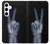 S3101 X線平和サイン手指 X-ray Peace Sign Fingers Samsung Galaxy S24 Plus バックケース、フリップケース・カバー
