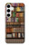 S3154 本棚 Bookshelf Samsung Galaxy S24 Plus バックケース、フリップケース・カバー