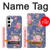 S3265 ヴィンテージ花柄 Vintage Flower Pattern Samsung Galaxy S24 Plus バックケース、フリップケース・カバー