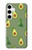 S3285 アボカドパターン Avocado Fruit Pattern Samsung Galaxy S24 Plus バックケース、フリップケース・カバー