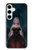 S3847 リリス 花嫁 ゴシック女 スカル死神 Lilith Devil Bride Gothic Girl Skull Grim Reaper Samsung Galaxy S24 Plus バックケース、フリップケース・カバー