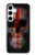 S3848 イギリスの旗の頭蓋骨 United Kingdom Flag Skull Samsung Galaxy S24 Plus バックケース、フリップケース・カバー