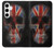 S3848 イギリスの旗の頭蓋骨 United Kingdom Flag Skull Samsung Galaxy S24 Plus バックケース、フリップケース・カバー