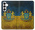 S3858 ウクライナ ヴィンテージ旗 Ukraine Vintage Flag Samsung Galaxy S24 Plus バックケース、フリップケース・カバー
