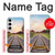 S3866 鉄道直線線路 Railway Straight Train Track Samsung Galaxy S24 Plus バックケース、フリップケース・カバー