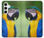 S3888 コンゴウインコの顔の鳥 Macaw Face Bird Samsung Galaxy S24 Plus バックケース、フリップケース・カバー