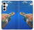 S3898 ウミガメ Sea Turtle Samsung Galaxy S24 Plus バックケース、フリップケース・カバー