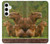 S3917 カピバラの家族 巨大モルモット Capybara Family Giant Guinea Pig Samsung Galaxy S24 Plus バックケース、フリップケース・カバー