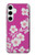 S3924 桜のピンクの背景 Cherry Blossom Pink Background Samsung Galaxy S24 Plus バックケース、フリップケース・カバー