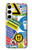 S3960 安全標識ステッカー コラージュ Safety Signs Sticker Collage Samsung Galaxy S24 Plus バックケース、フリップケース・カバー