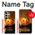 S1083 南瓜 蜘蛛 蝋燭 ハロウィーン Pumpkin Spider Candles Halloween Samsung Galaxy S24 Ultra バックケース、フリップケース・カバー