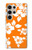 S2245 ハワイのハイビスカスオレンジ柄 Hawaiian Hibiscus Orange Pattern Samsung Galaxy S24 Ultra バックケース、フリップケース・カバー