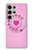 S2847 ピンクロータリー電話 Pink Retro Rotary Phone Samsung Galaxy S24 Ultra バックケース、フリップケース・カバー