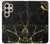 S2896 ゴールドマーブルグラフィックプリント Gold Marble Graphic Printed Samsung Galaxy S24 Ultra バックケース、フリップケース・カバー
