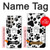 S2904 犬ポウ Dog Paw Prints Samsung Galaxy S24 Ultra バックケース、フリップケース・カバー