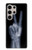 S3101 X線平和サイン手指 X-ray Peace Sign Fingers Samsung Galaxy S24 Ultra バックケース、フリップケース・カバー