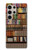 S3154 本棚 Bookshelf Samsung Galaxy S24 Ultra バックケース、フリップケース・カバー