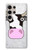 S3257 牛の漫画 Cow Cartoon Samsung Galaxy S24 Ultra バックケース、フリップケース・カバー