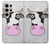 S3257 牛の漫画 Cow Cartoon Samsung Galaxy S24 Ultra バックケース、フリップケース・カバー