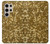 S3388 ゴールドラメグラフィックプリント Gold Glitter Graphic Print Samsung Galaxy S24 Ultra バックケース、フリップケース・カバー