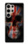 S3848 イギリスの旗の頭蓋骨 United Kingdom Flag Skull Samsung Galaxy S24 Ultra バックケース、フリップケース・カバー